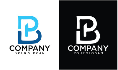 Creative BP, PB Letter Initial Logo Design Template Vector Illustration	
