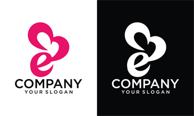 Fototapeta premium Creative Initial letter EB logo design 