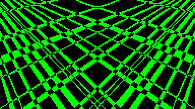 Abstract pixel art line mesh neon green beams stream of rays flying on black background. Manga Energy Time Speed Rays Animation. Abstract of rapidly moving neon speed of stripes in pixelated style - Powered by Adobe