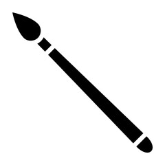 Watercolor Brush  Vector Glyph Icon Design
