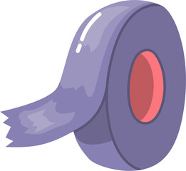 Roll of adhesi e tape illustration