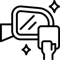 rear mirror icon