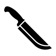 Butcher Knife  Vector Glyph Icon Design
