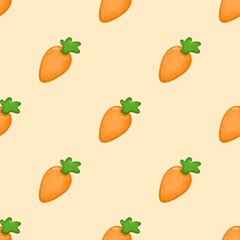 seamless pattern with carrots.
