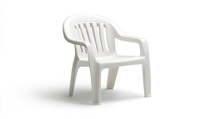 White plastic outdoor chair (2)