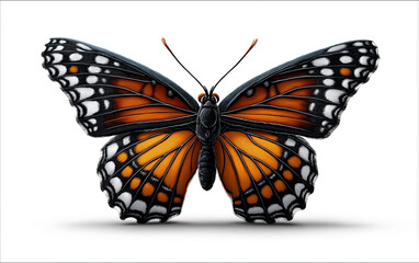 Fototapeta premium butterfly on white background