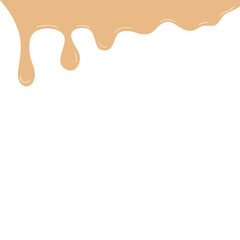 Obraz premium Fluid splatter with glossy surface and droplets scattered around. Smooth abstract curved liquid blob shape. Modern design element for creative backgrounds or decorative purposes