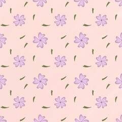 Fototapeta premium Seamless pattern with flowers
