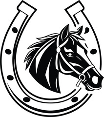 Horse element bundle vector design.