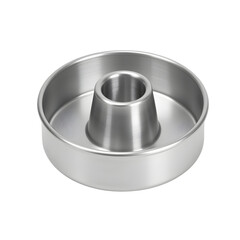 Sleek metallic baking pan, perfect for creating delicious bundt cakes or cheesecakes. Its elegant design adds a touch of sophistication to any kitchen.