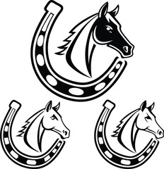 Horse element bundle vector design.