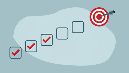 motivate and achieve business target stock illustration