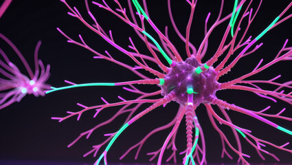 Neurons cells concept