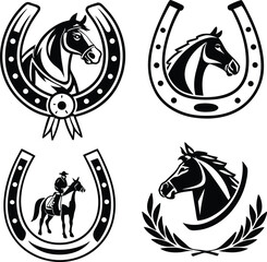 Horse element bundle vector design.