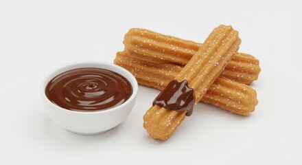 Churro and Chocolate Sauce