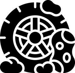 Tyre cleaning icon