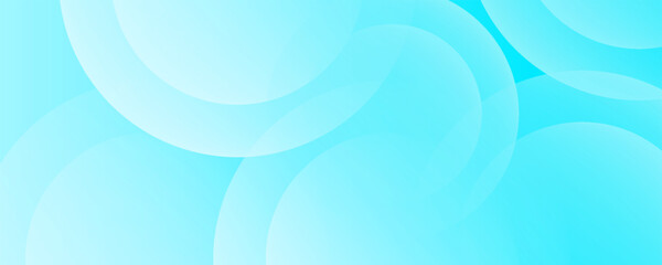 Minimalist banner background, pastel colorful, Light Blue gradations. Circle effect style geometric, abstract background. Vector eps 10