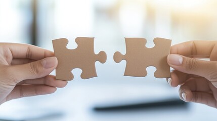 Connecting the Pieces: Collaboration and Teamwork Concept