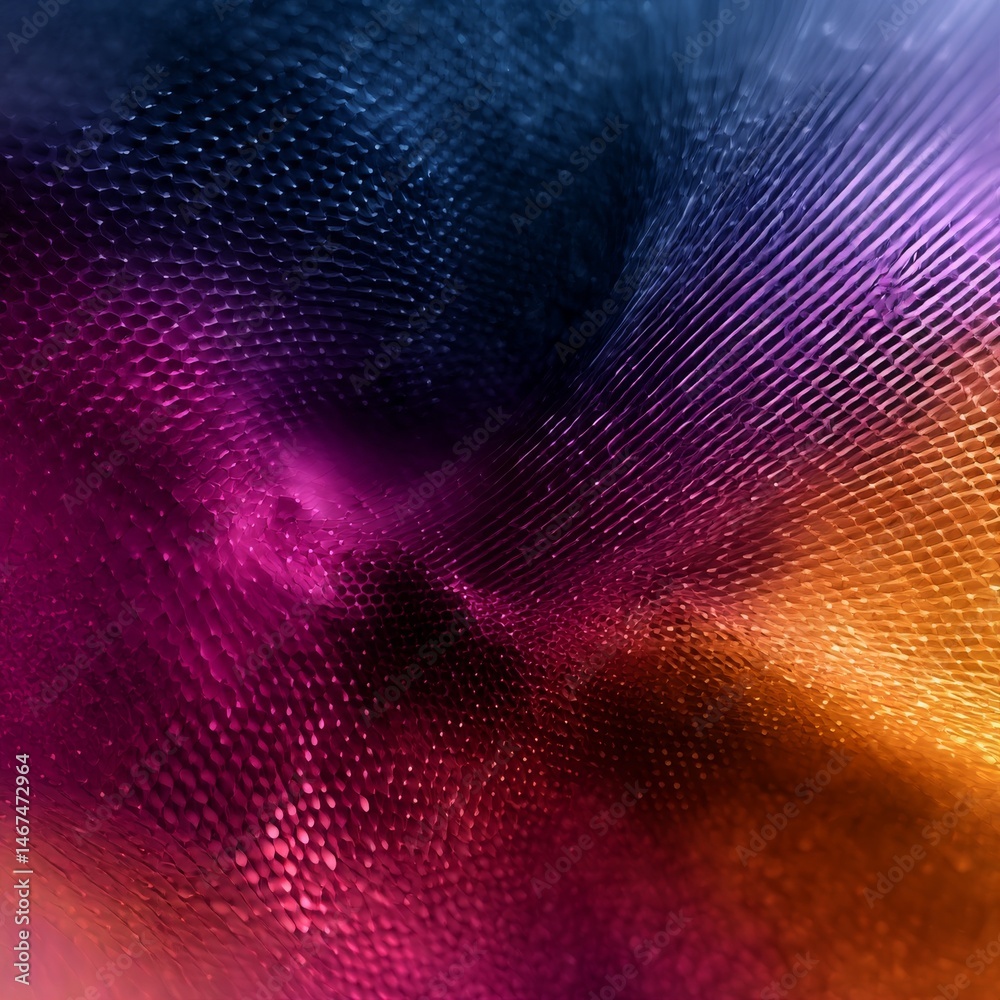 Poster Abstract Colorful Textured Surface with a Swirling Design and Contrasting Light