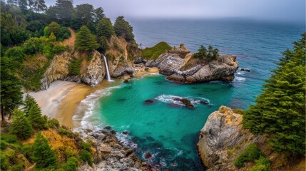 view of the coast of the sea
