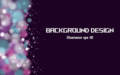 Obraz premium Abstract Lights Bokeh Background. Blurry Lights with Space for Text Backdrop. Soft Blur Light Bokeh Effect Wallpaper. Shiny Holiday Light Effect. Vector Illustration