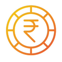 Indian Rupee Coin Icon