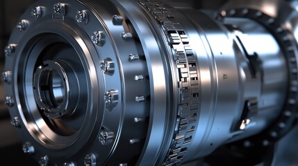Detailed Close-up of Industrial Machinery