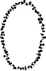 Ink Splash Ellipse Frame