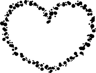 Ink Splash Heart Frame