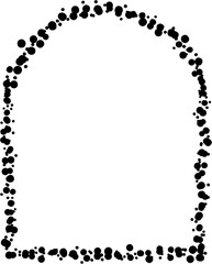 Ink Splash Arched Frame