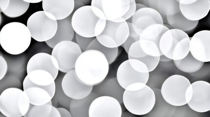 Abstract Grayscale Light Bokeh Pattern