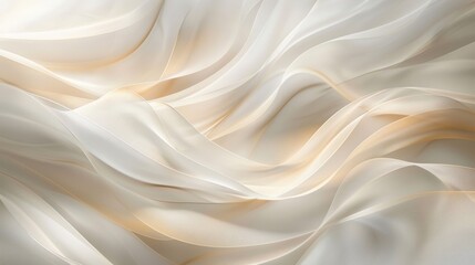 Obraz premium Abstract beige color wave flowing express the energetic signal. Seamless texture of vividness curve swirling convey sense of harmony and wonderful scene perfect for effect and graphic design. AIG51.