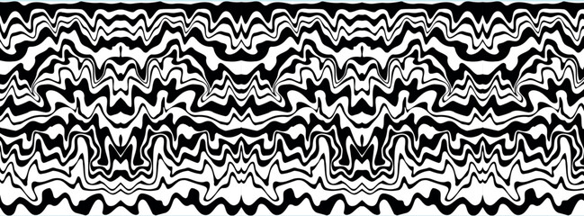 A Lively and Modern Vector Composition With Intertwined Lines, Geometric Details, and Botanical Illustrations, Forming a Visually Engaging and Color-Rich Abstract Pattern for Creative Applications.