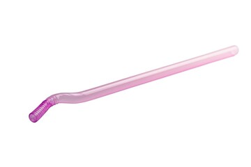 Pink interdental brush dental tool on white background