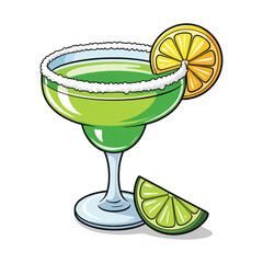 cocktail with lime