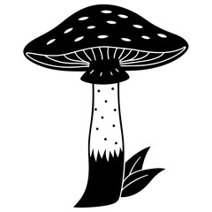 vector illustration of mushroom