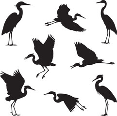 Heron Silhouette SVG &ndash; Elegant Bird Vector for Nature Designs

Flying Heron Clipart &ndash; Wildlife SVG for Crafts & Prints

Wading Bird Vector &ndash; Heron Design for Nature & Bird Lovers

Heron Standing SVG &ndash;