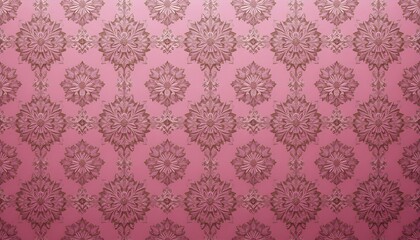 Intricate Pink Wallpaper Delicate Pattern with Elegant Detailing and Soft Tones