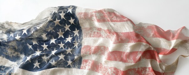 American Flag Textile Illustration
