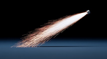 Copper Spark Shower Industrial Metal Explosion.