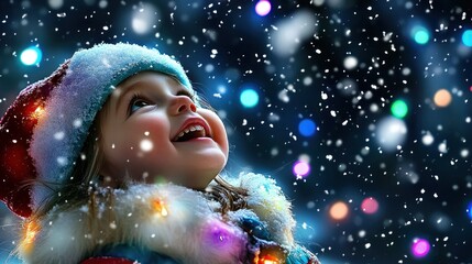 A Child's Winter Wonderland: Joyful Moments in the Snow