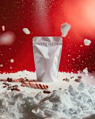 Festive candy-themed product photography studio setting product display vibrant atmosphere creative concept