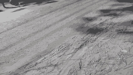 Golden Wireframe Grid