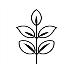 Agriculture Coffee Plant Symbol Line Artwork