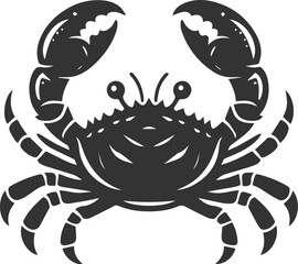 Vector silhouette of a crab