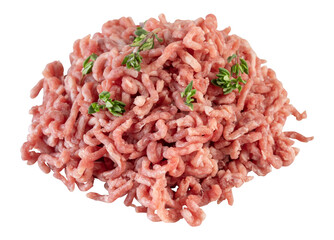 Ground Beef cut out isolated transparent background