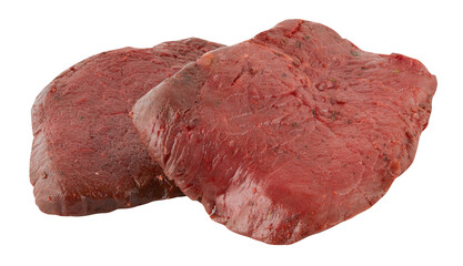 Pork Loin with Garnish cut out isolated transparent background