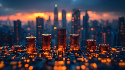 Transforming urban skyline symbolizes the power of business investment