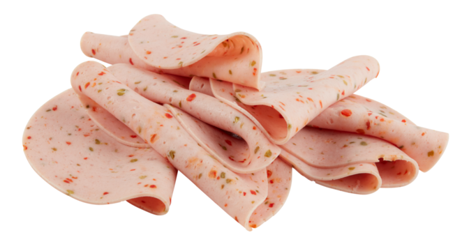 ham smoked Pork Loin cut out isolated transparent background