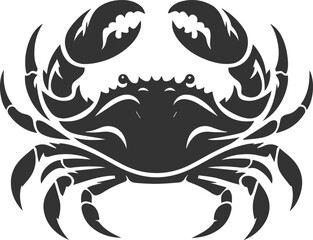Vector silhouette of a crab